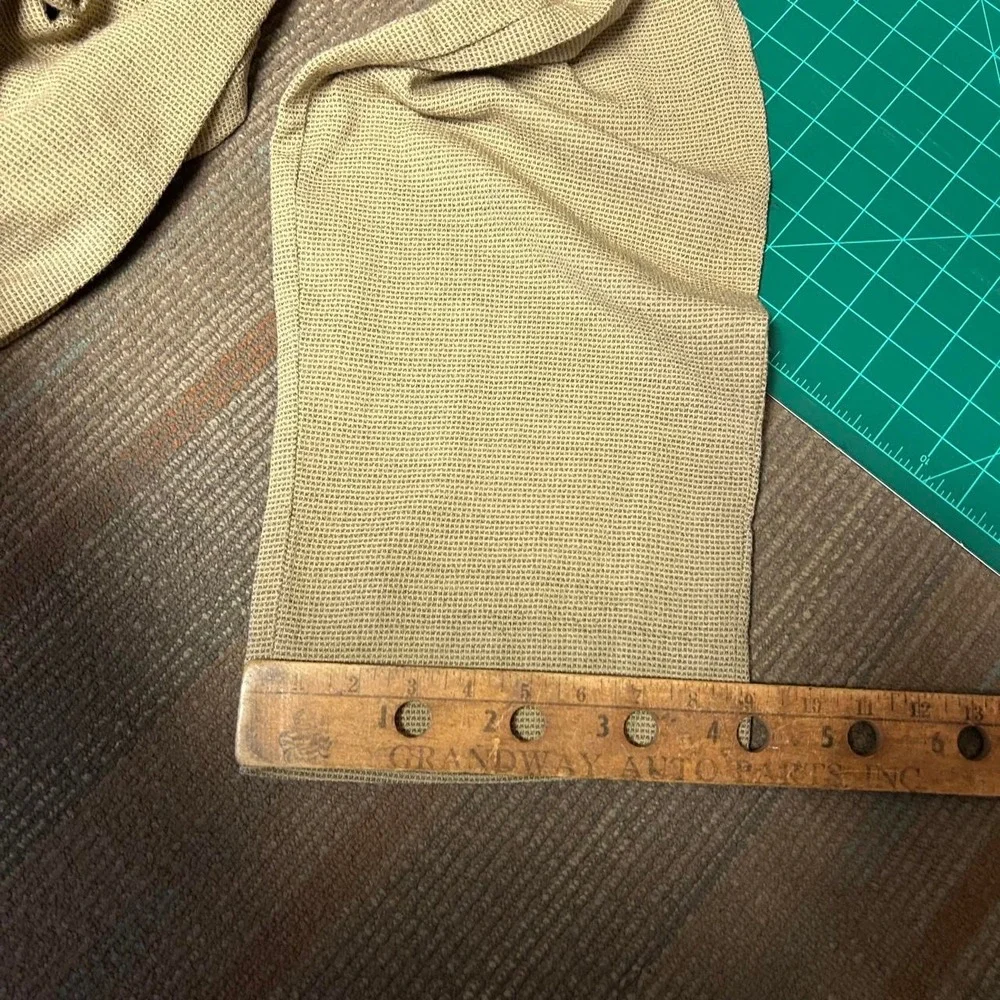 Zanella for Bernini Vintage 90s Cream Tweed Wide Leg Pleated Pants 34x31